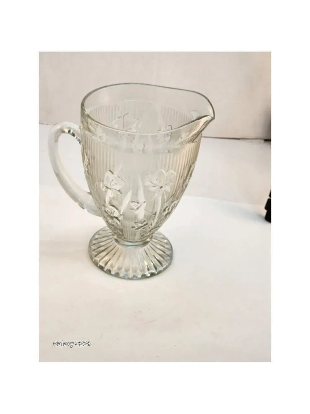 Vintage Jeanette Iris & Herringbone Clear Carnival Depression Glass 9
